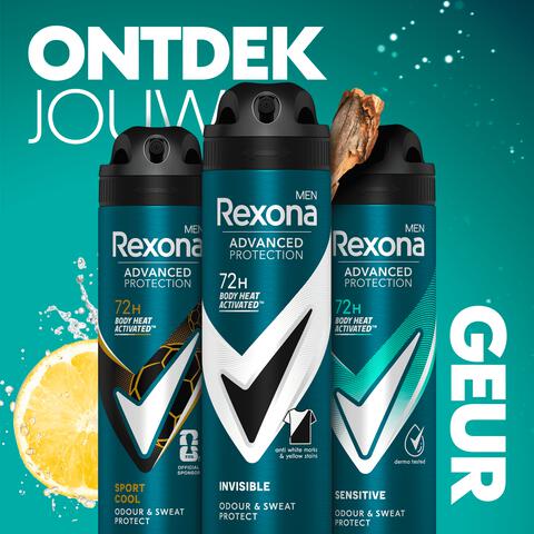 Rexona Men Advanced Protection Invisible B&W Deodorant Spray 150 ML