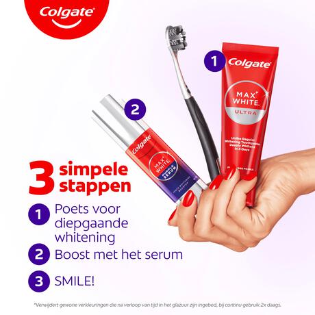 Colgate max white purple serum