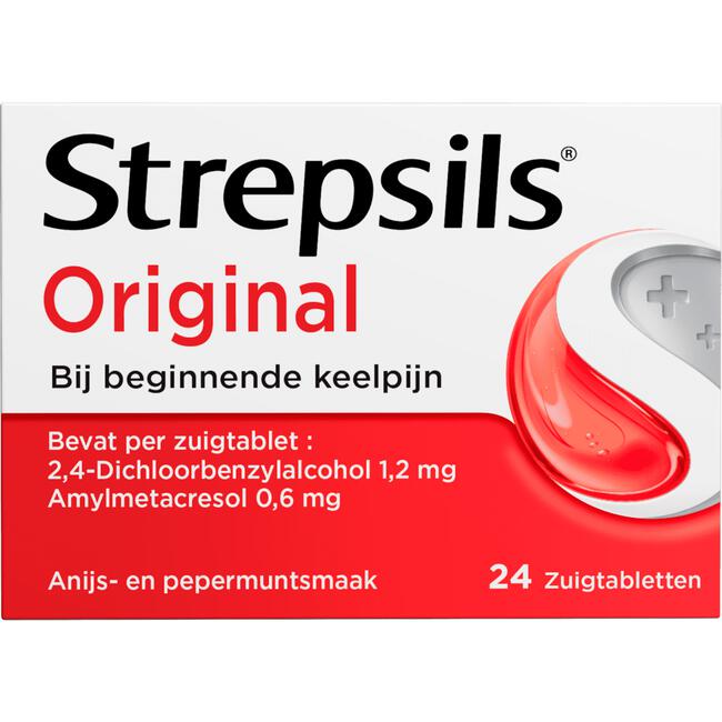 Strepsils zuigtabletten normaal 24 stuks