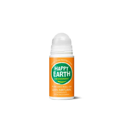 Happy Earth 100% Natuurlijke Rose Petitgrain Deodorant Roller 75 ML