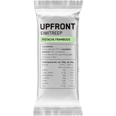 Upfront eiwitreep pistache/framboos 60g