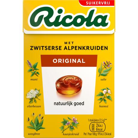 Ricola Kruidenpastilles Original Suikervrij