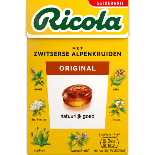 Ricola Kruidenpastilles Original Suikervrij