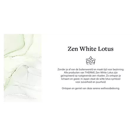 Therme Giftset Zen White Lotus Scrub 200ml + Butter 75g + Foam 200ml
