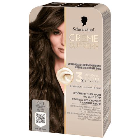 Schwarzkopf Creme Supreme Haarkleuring 5-0 Natuurlijk Bruin