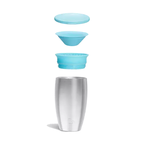 Munckin Drinkbeker Miracle Sippy Cup Roestvrij Staal Blauw 296 ML