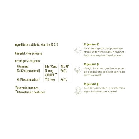 Laveen Olive Drops Vitamine D en K