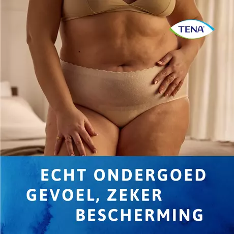 TENA Silhouette Plus High Waist Wegwerpbroekjes Crème L 8 stuks
