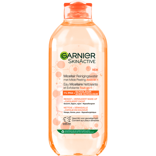Garnier SkinActive Micellair Reinigingswater Milde Peeling Alles-in-1 400 ML