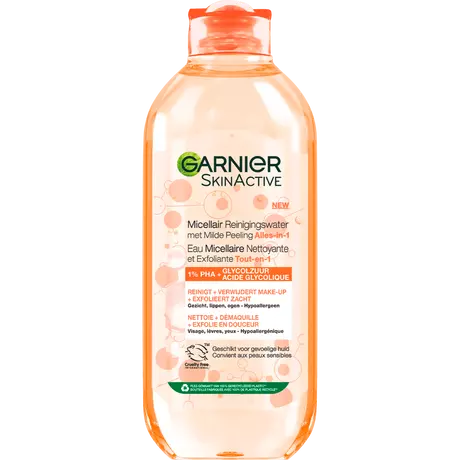 Garnier SkinActive Micellair Reinigingswater Milde Peeling Alles-in-1 400 ML