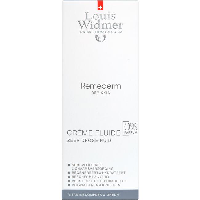 Louis Widmer Remederm Dry Skin Crème Fluide Zonder Parfum 200 ML