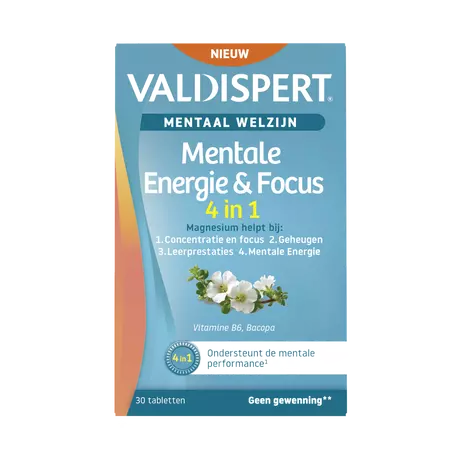 Valdispert Mentale Energie & Focus 30 Stuks