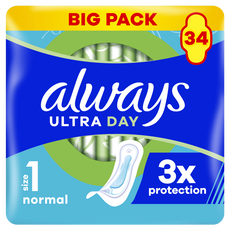 Always Ultra Maandverband Normal Zonder Vleugels 34 stuks