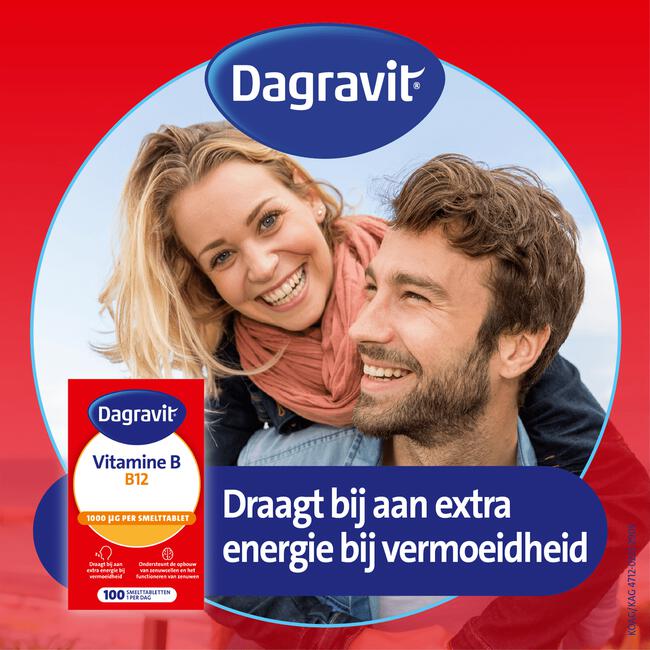 Dagravit Vitamine B12 1000μg  100 smelttabletten