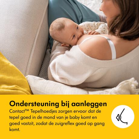 Medela Contact Tepelhoedjes Maat L 2 stuks
