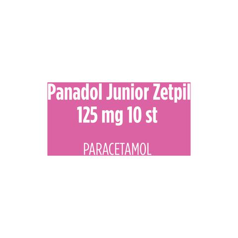Panadol Junior Zetpillen 125 mg Paracetemol voor Kinderen van 3 maanden tot 1 jaar