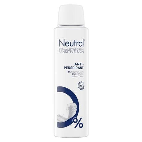 Neutral Anti-Transparant Parfumvrij Deodorant Spray 150 ML