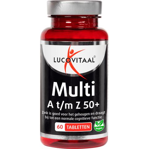 Lucovitaal Multi A t/m Z Q10 50+ 60 stuks
