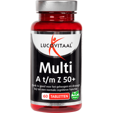 Lucovitaal Multi A t/m Z Q10 50+ 60 stuks