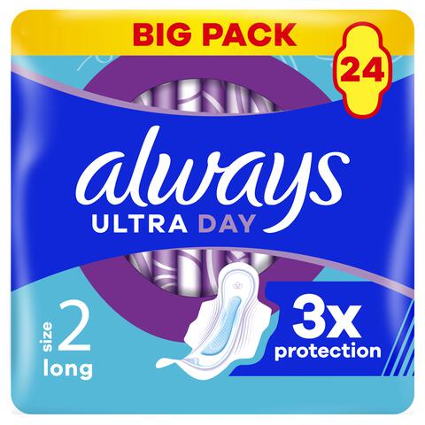 Always Maandverband Ultra Day Long Wings Big Pack 24 stuks