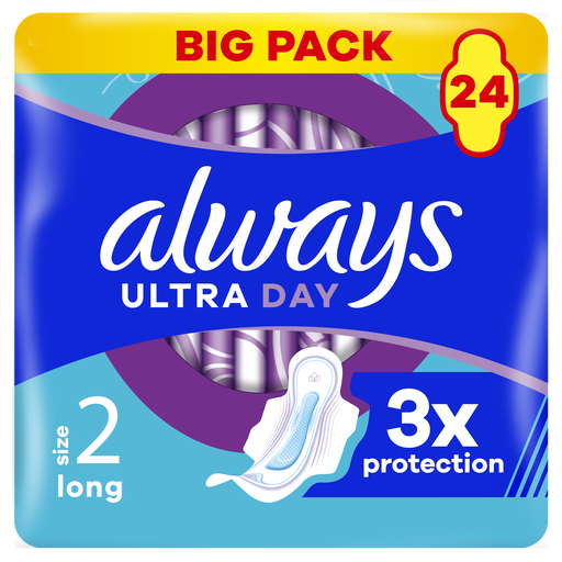 Always Maandverband Ultra Day Long Wings Big Pack 24 stuks