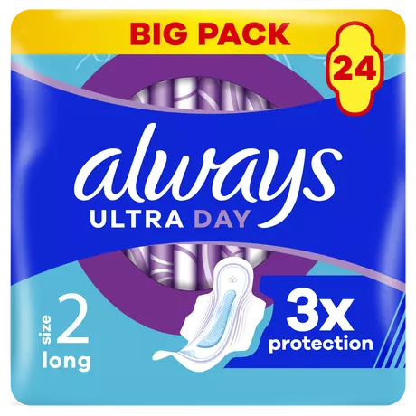 Always Maandverband Ultra Day Long Wings Big Pack 24 stuks