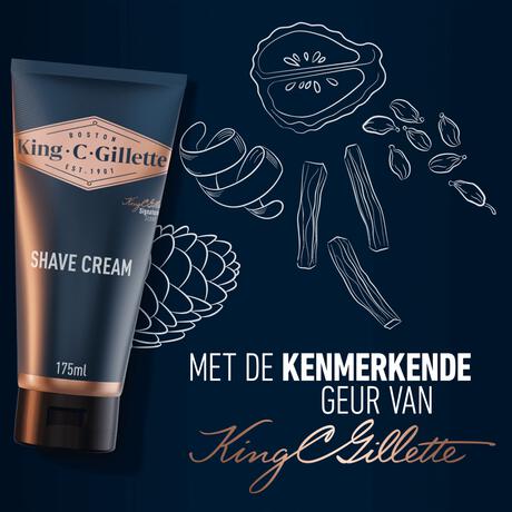 King C. Gillette Scheercrème 175 ML