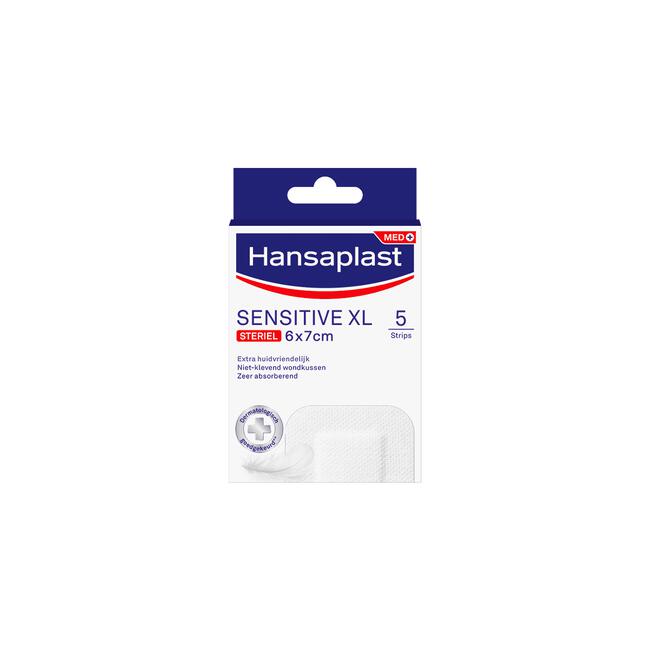 Hansaplast Antibacterial Sensitive Pleisters 6 x 7 CM 5 Pleisters