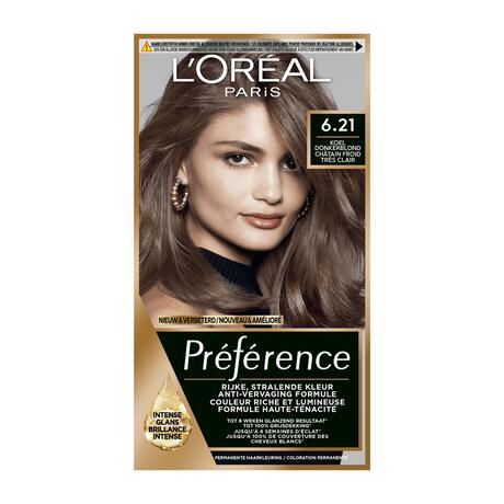 L'Oréal Paris Préférence 6.21 Zurich Zeer Licht Koel Bruin Haarkleuring