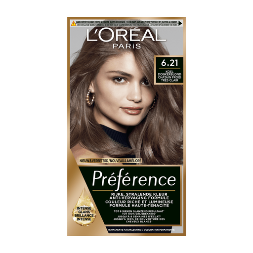 L'Oréal Paris Préférence 6.21 Zurich Zeer Licht Koel Bruin Haarkleuring