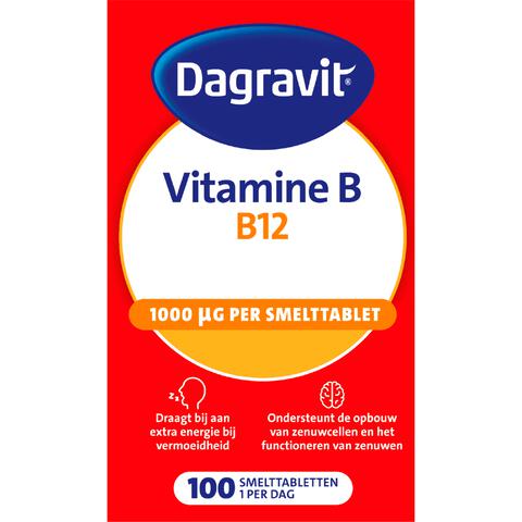 Dagravit Vitamine B12 1000μg  100 smelttabletten