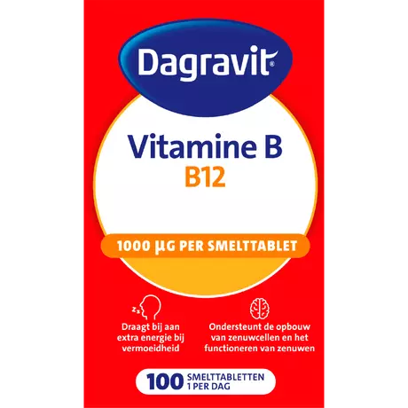 Dagravit Vitamine B12 1000μg Smelttabletten 100 stuks