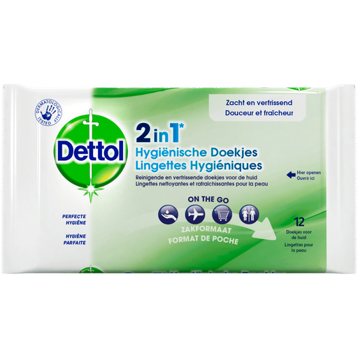 Dettol 2-iIn-1 Hygienische Doekjes 12 stuks