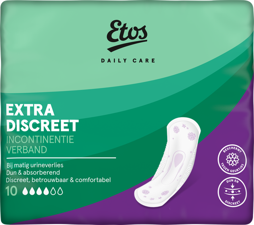 Etos Extra Discreet Incontinentieverband 10 stuks