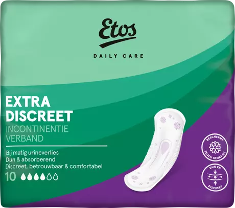 Etos Extra Discreet Incontinentieverband 10 stuks 