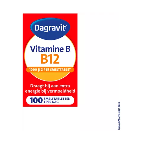 Dagravit Vitamine B12 1000μg Smelttabletten 100 stuks
