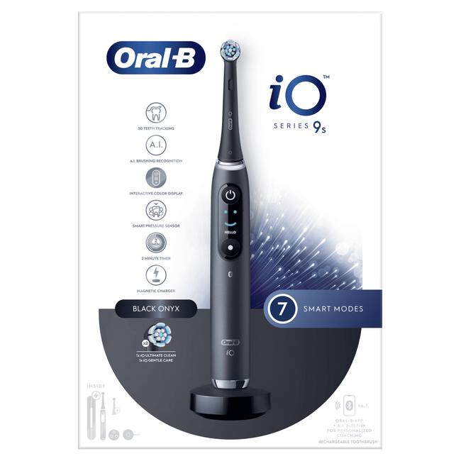 Duplicatie Caroline Uitputten Oral-B iO 9S Zwart Elektrische Tandenborstel By Braun 1 EA | Etos