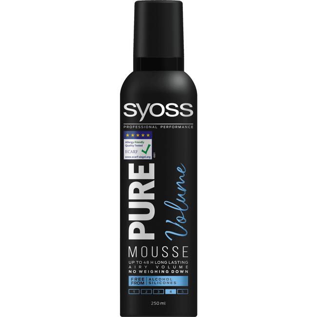 Syoss Pure Volume Mousse 250 ML