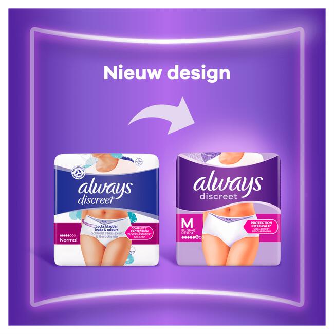 Always Discreet Incontinentiebroekjes Maat L 7 Stuks