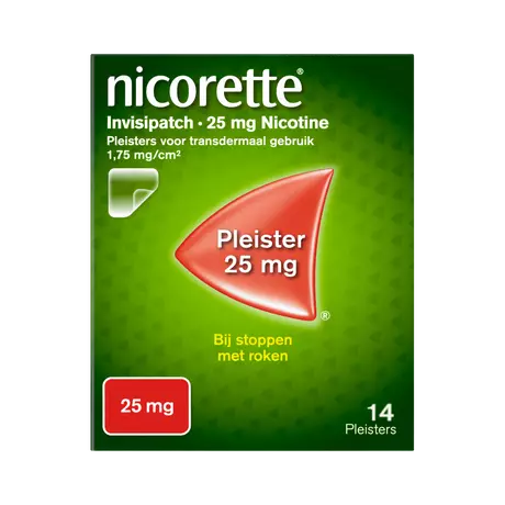 Nicorette Pleister 25 MG Nicotine 14 Stuks
