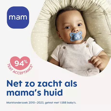 MAM Original Fopspeen Night 0-6 Maanden Blauw 2 stuks&nbsp;