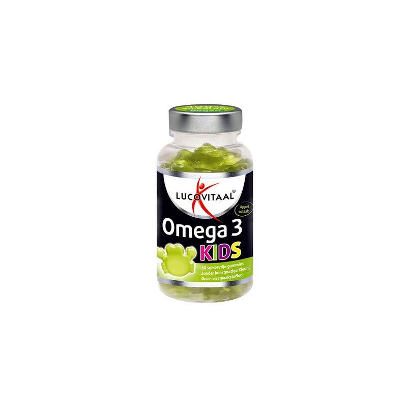 Lucovitaal Omega Kids Suikervrije Gummies Appel 60 stuks