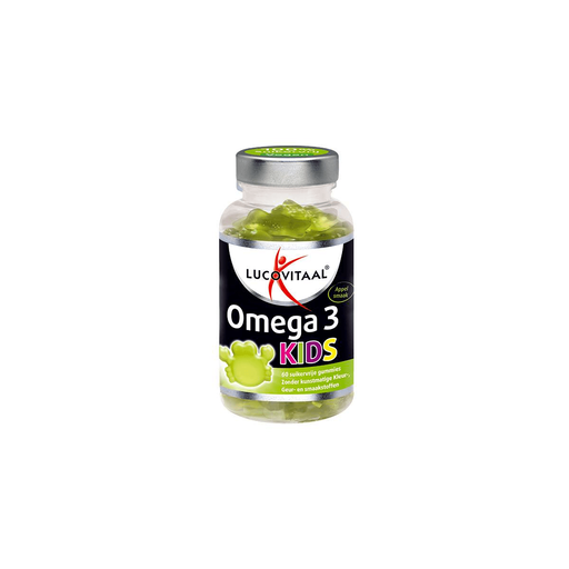 Lucovitaal Omega Kids Suikervrije Gummies Appel 60 stuks