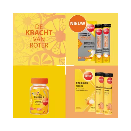 Roter Vitamine C D Immuun Bruistabletten 40 stuks