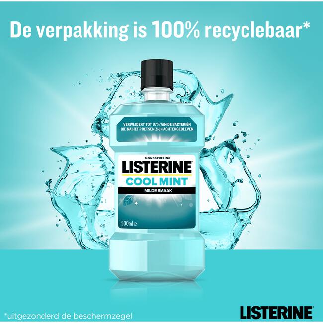 Listerine® Cool Mint Milde Smaak Mondspoeling 500 ML