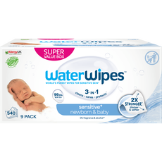 WaterWipes Billendoekjes Voordeeldoos 9 x 60 stuks