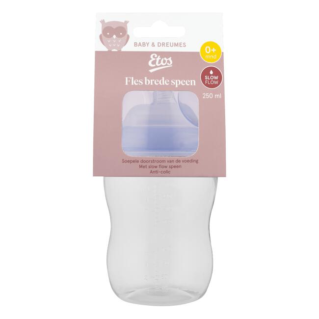 Etos Fles Brede Hals Violet 250 ML