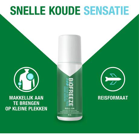 Biofreeze+ Cold Therapy Pain Relief Roll-On