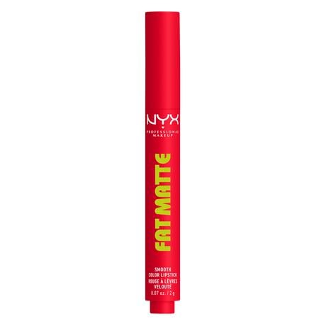 NYX Professional Make Up Fat Matte Lipstick 15 Fuzzy Flame Rood