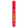 NYX Professional Make Up Fat Matte Lipstick 15 Fuzzy Flame Rood